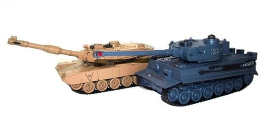 Zestaw wzajemnie walczących czołgów M1A2 Abrams v2 i German Tiger v2 2.4GHz 1:28 RTR Zegan