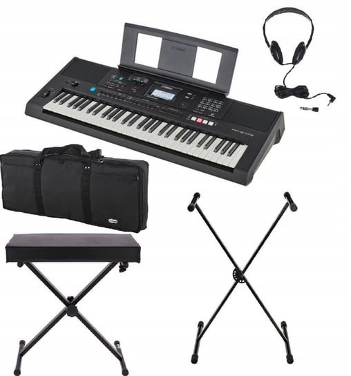 ZESTAW Yamaha PSR-E473 Keyboard z Nowoczesnymi Funkcjami i Akcesoriami Nowy Yamaha