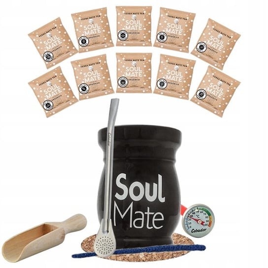 Zestaw Yerba Soul Mate 500g 10x50g Tykwa Bombilla Cebador