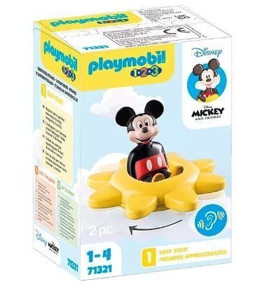 Zestaw z figurką 1.2.3 Disney 71321 Myszka Miki i słoneczko-grzechotka Playmobil