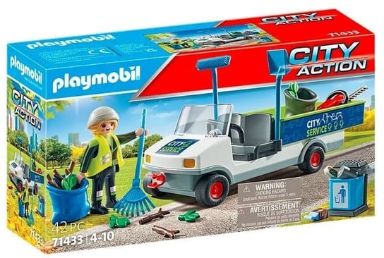 Zestaw z figurkami City Action 71433 Sprzątanie miasta samochodem elektryczny Playmobil