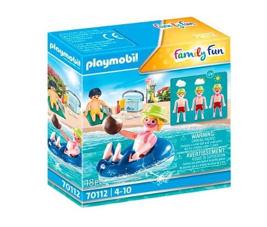 Zestaw z figurkami Family Fun 70112 Chłopiec z oponą do pływania Playmobil