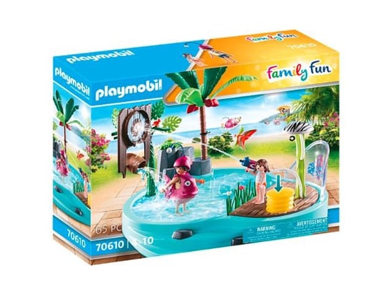 Zestaw z figurkami Family Fun 70610 Basen z armatką wodną Playmobil