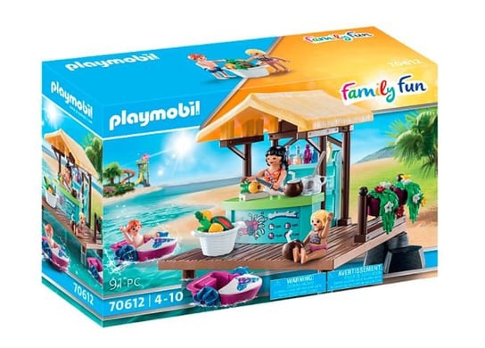 Zestaw z figurkami Family Fun 70612 Wypożyczalnia kajaków i bar z sokami Playmobil