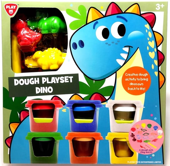 Zestaw z masą plastyczną Playgo- Dinozaury Play&Go