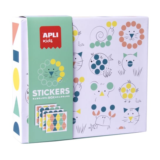 Zestaw z naklejkami geometrycznymi Apli Kids - Zwierzęta APLI Kids