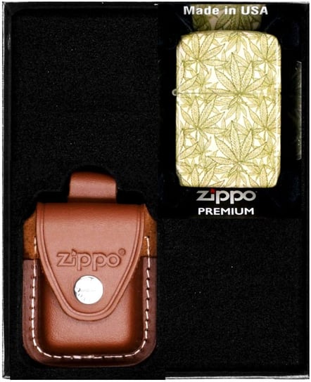 Zestaw Zapalniczka ZIPPO CANNABIS DESIGN Prezentowy No2 Zippo