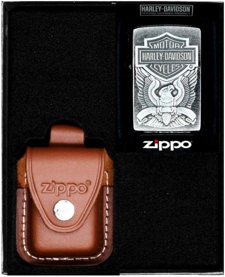 Zestaw Zapalniczka ZIPPO HARLEY DAVIDSON EAGLE EMBLEM Prezentowy No4 Zippo