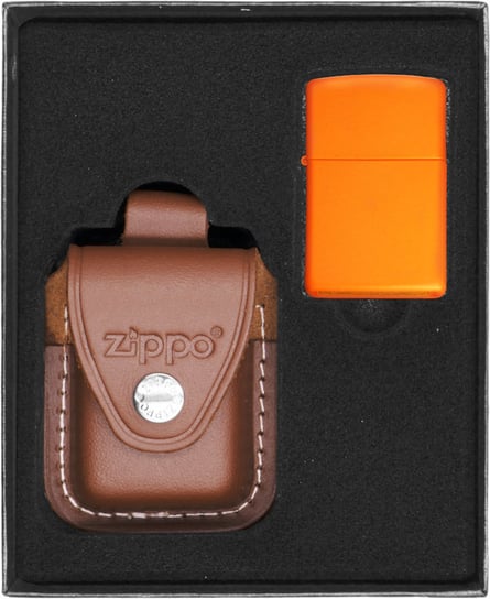 Zestaw Zapalniczka ZIPPO ORANGE MATTE Prezentowy No4 Zippo