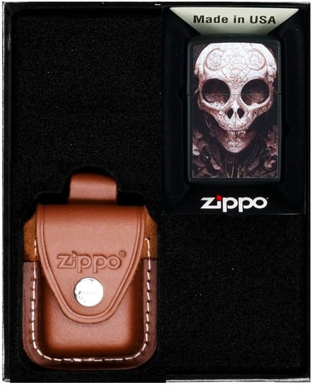 Zestaw Zapalniczka ZIPPO SKULL Prezentowy No2 Zippo