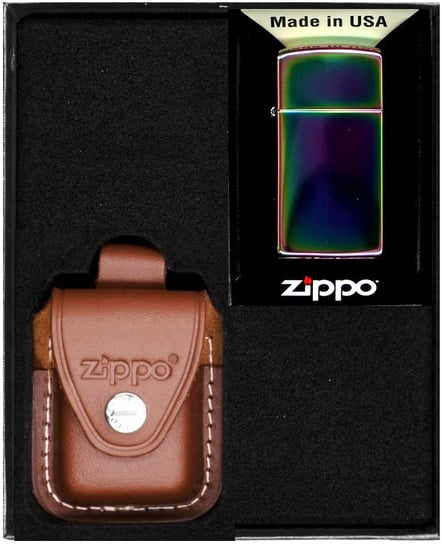 Zestaw Zapalniczka ZIPPO SPECTRUM SLIM Prezentowy No4 Zippo