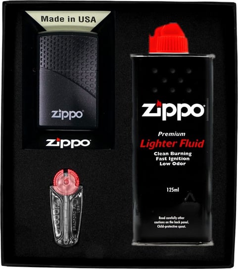 Zestaw ZIPPO BLACK HEXAGON prezentowy*nr1 Zippo USA
