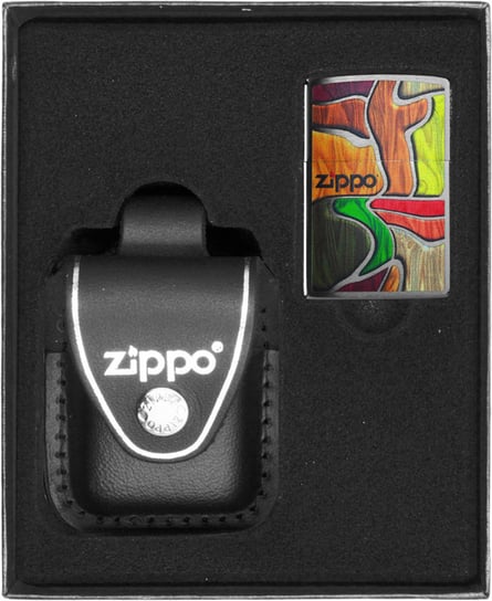 Zestaw ZIPPO COLORFUL WOOD DESIGN prezentowy Zippo