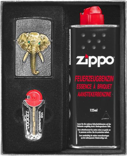 Zestaw ZIPPO ELEFANT TRI COLOUR prezentowy Zippo