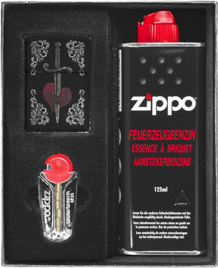 Zestaw ZIPPO HEART DAGGER TATTO prezentowy Zippo
