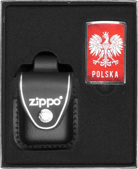 Zestaw ZIPPO POLSKA BRUSHED CHROME prezentowy Zippo