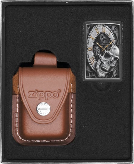 Zestaw ZIPPO SKULL CLOCK  prezentowy Zippo
