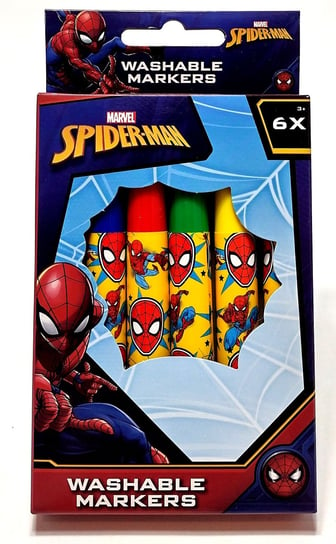 Zestaw zmywalnych mazaków Spider-Man Marvel 6 szt W&O