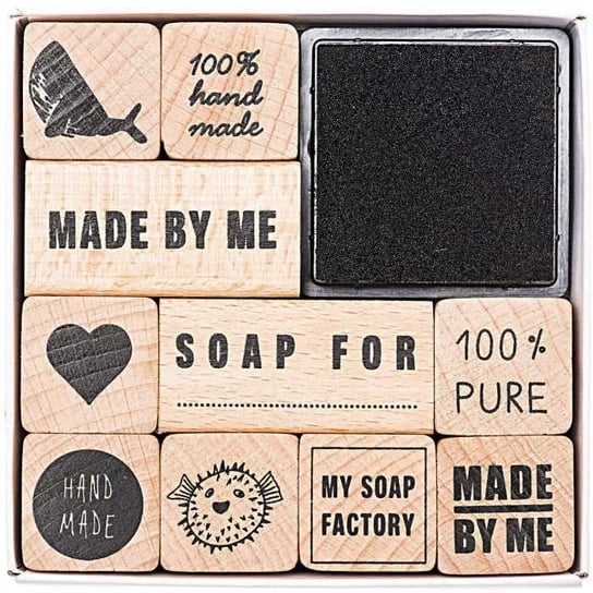 Zestaw znaczków „Made by Me Soaps”, 11 szt. Rico Design