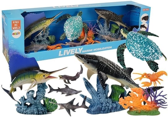 Zestaw Zwierząt Morskich Ruchome Elementy Lean Toys