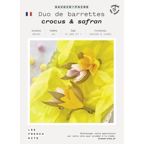 Zestawy Kwiatów Papierowych Francuskich - Barrettes - Krokus - Szafran Inna marka
