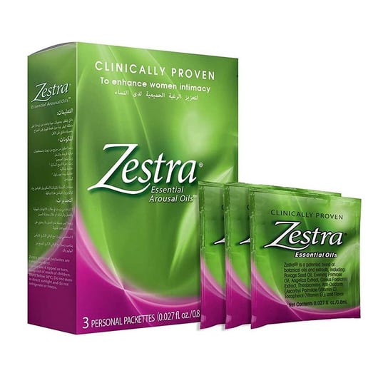 Zestra, Essential Arousal Oil, Olejek Wzmacniający Orgazm, 3x0.8ml Zestra