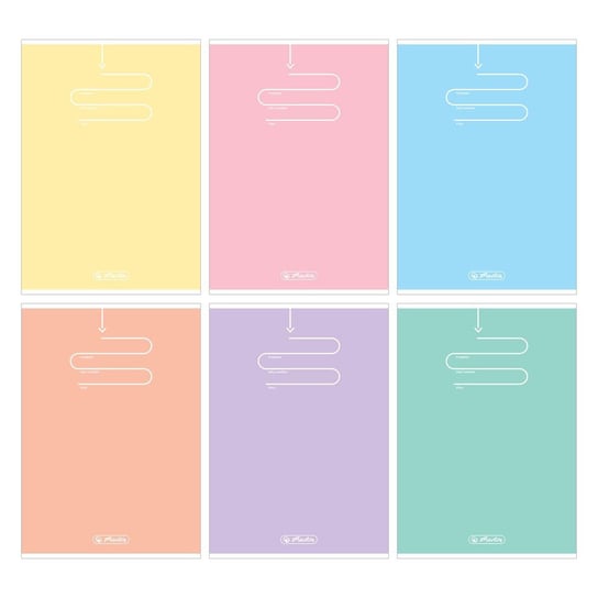 Zeszyt 60 A5l pastel color blocking (P) Herlitz