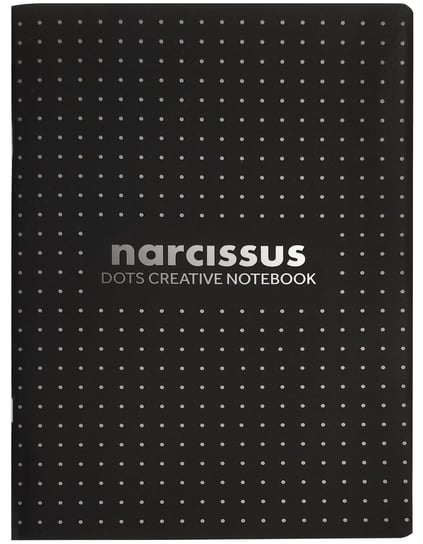 Zeszyt A4 48 kartek kropka czarny 6 sztuk Narcissus