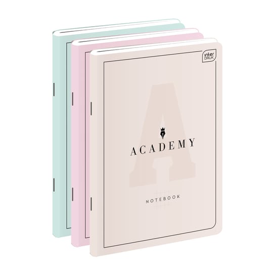 Zeszyt A4, 60 kartek w kratkę, Academy Pastel Interdruk