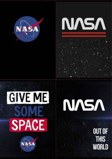 Zeszyt A5 60 kartek linia laminowany NASA Unipap