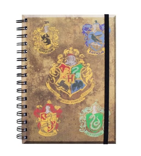 Zeszyt na spirali Harry Potter Domy Hogwartu, 14,8x21 cm Pyramid Posters