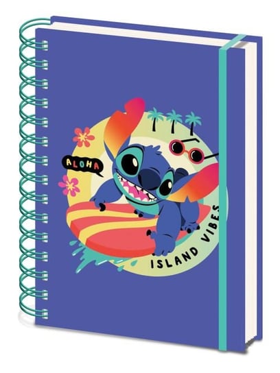 Zeszyt Notes A5 z gumką Lilo And Stitch 80 k w linie Prezent dla dziecka Disney