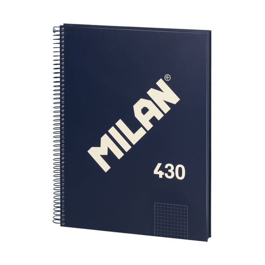Zeszyt notes na spirali A4 MILAN w kratkę, 80 kartek, seria 1918, niebieski Milan