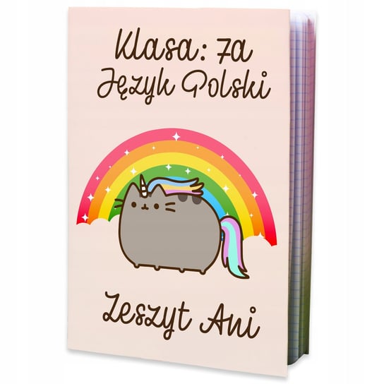 Zeszyt Pusheen A5 32 Kr. Szkoła Imię Nadruk Y2 Propaganda