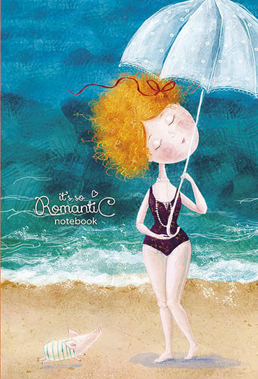 Zeszyt w kratkę, A5, Dziewczynka na plaży Shkolyaryk Publishing House