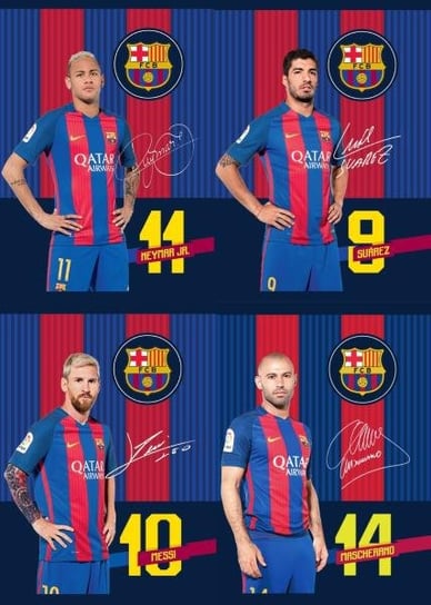 Zeszyt w linie, format A5, FC Barcelona, 10 sztuk Astra