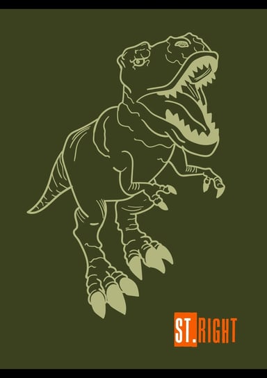 Zeszyt W Trzylinię 32K St Right Dinozaur T-Rex GoDan