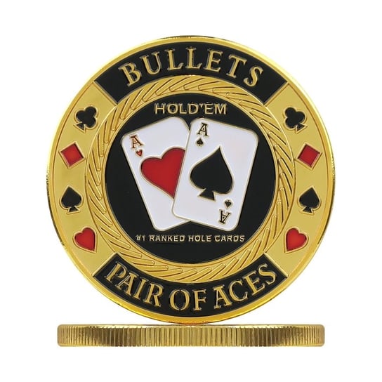 Żeton do gry w pokera Bullets pair of aces, Evergreen Evergreen