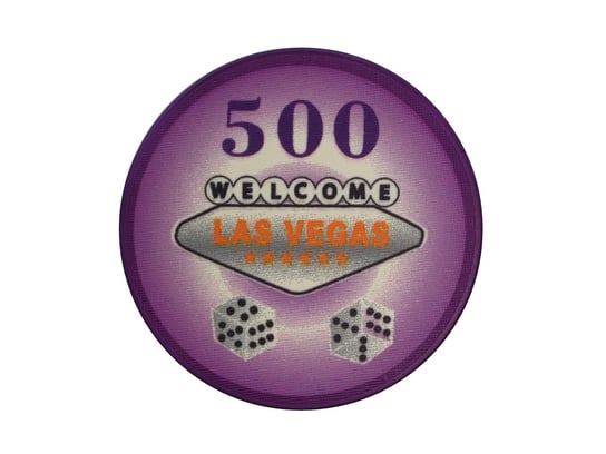 Żeton do pokera LAS VEGAS Ceramika Nominał 500, Evergreen Evergreen