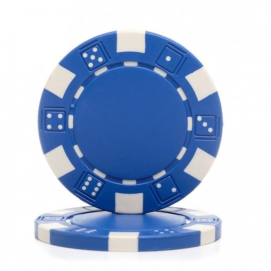 Żetony do pokera Dice, 11,5 g, Niebieski, 25 szt. w rolce Evergreen