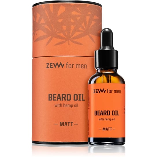 Zew For Men Beard Oil with Hemp Oil olejek do brody z olejkiem konopnym Matt 30 ml Inna marka