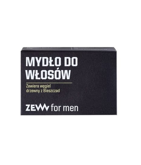 Zew For Men, Mydło do włosów z węglem drzewnym z Bieszczad, 85 ml Zew For Men