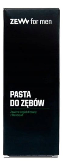 Zew For Men, pasta do zębów z węglem drzewnym z Bieszczad, 80 ml Zew For Men