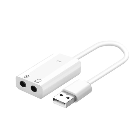 Zewnetrzna karta dzwiekowa USB do 3,5 mm Jack audio / mikrofon do laptopa, Macbooka… Avizar