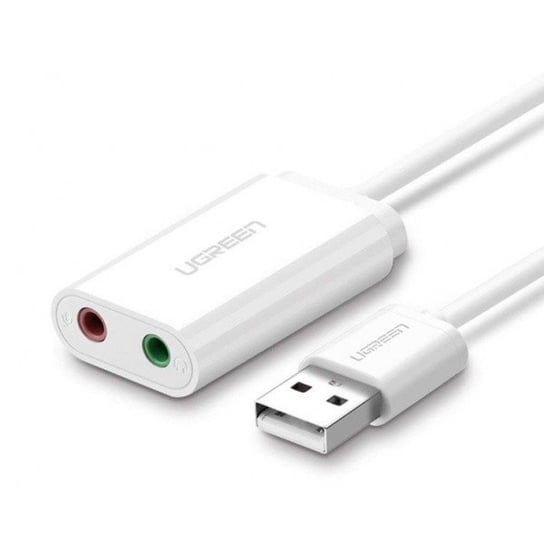 Zewnętrzna karta dźwiękowa USB UGREEN 15cm (biały) uGreen