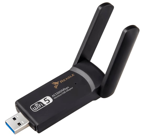 Zewnętrzna Karta Sieciowa WI-FI Adapter USB 3.2 WiFi 1300Mbps 2,4GHz 5GHz Reagle