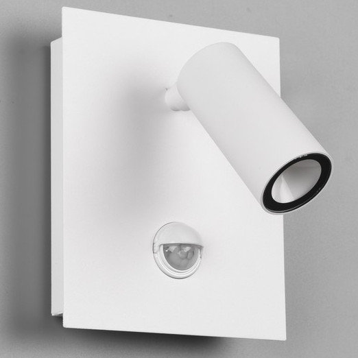 Zewnętrzna LAMPA elewacyjna TUNGA 222969131 Trio metalowa OPRAWA outdoor LED 3,5W 3000K z czujnikiem ruchu IP54 biała Trio