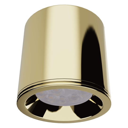 Zewnętrzna lampa sufitowa Form tuba z regulacją złota MaxLight