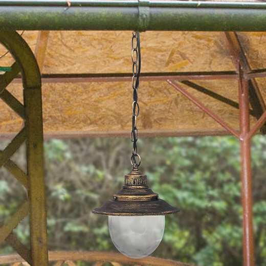 Zewnętrzna LAMPA wisząca BARCELONA 8678 Rabalux ogrodowa OPRAWA zwis outdoor IP43 antyczne złoto Rabalux