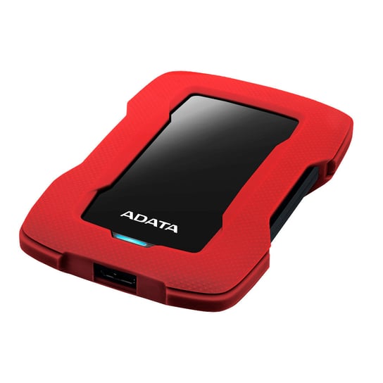Zewnętrzny dysk twardy HDD ADATA Durable Lite HD330 AHD330-1TU31-CRD, 2.5”, 2 TB, USB 3.1, czerwony ADATA